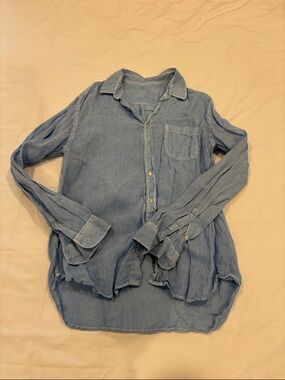 120%LINO Light Blue Button-Down Shirt